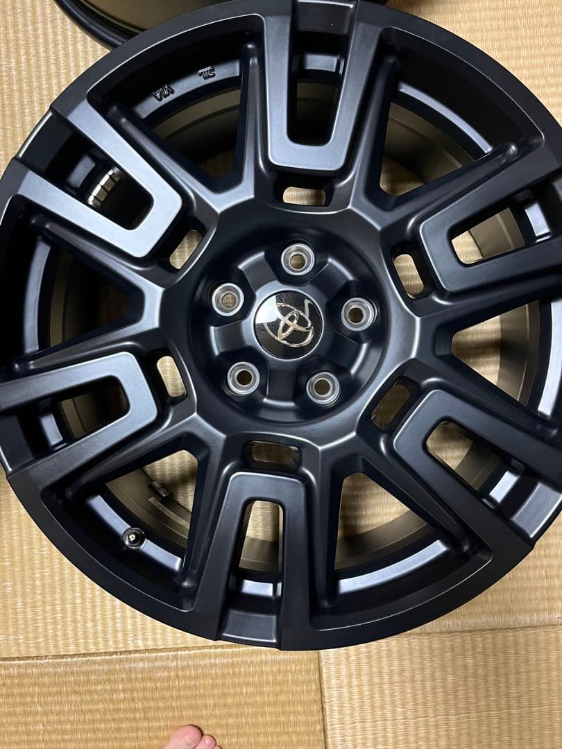 ヤリスクロスTRDマットブラック 18インチ スポークホイール 4本 一本訳あり