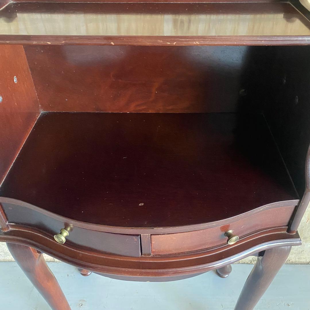 ミニコンソール　電話台　猫脚　イタリア調　アンティーク