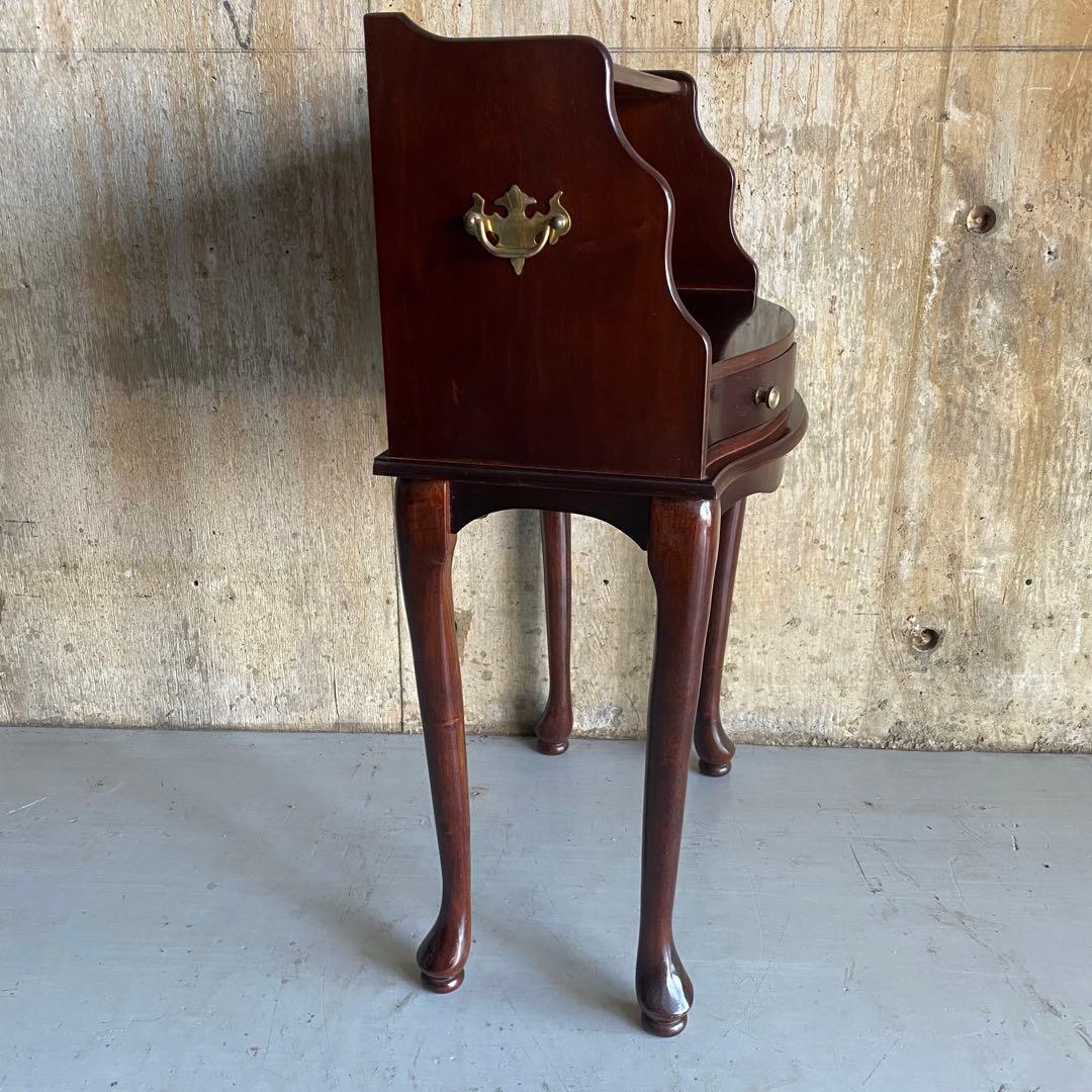 ミニコンソール　電話台　猫脚　イタリア調　アンティーク