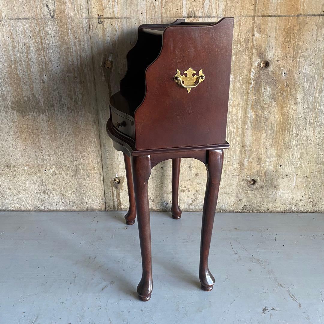 ミニコンソール　電話台　猫脚　イタリア調　アンティーク