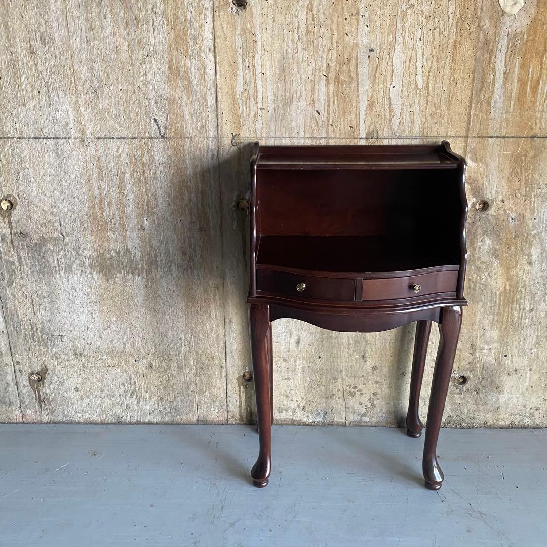 ミニコンソール　電話台　猫脚　イタリア調　アンティーク
