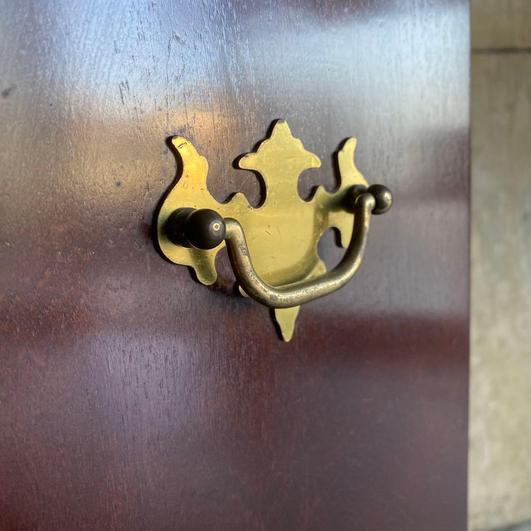 ミニコンソール　電話台　猫脚　イタリア調　アンティーク