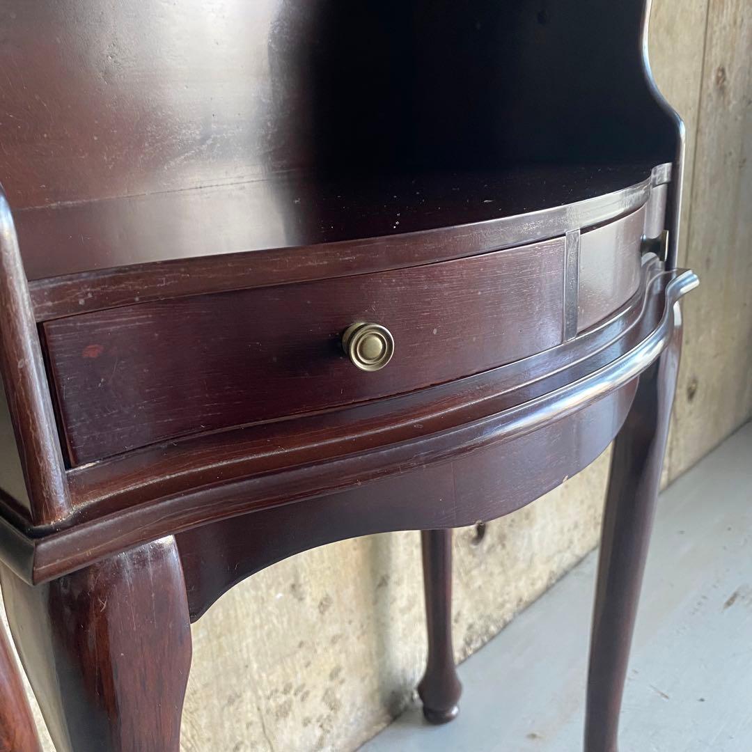 ミニコンソール　電話台　猫脚　イタリア調　アンティーク