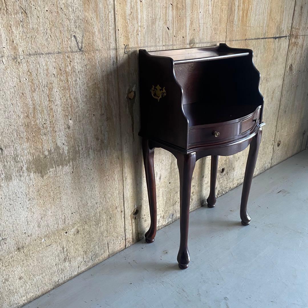 ミニコンソール　電話台　猫脚　イタリア調　アンティーク