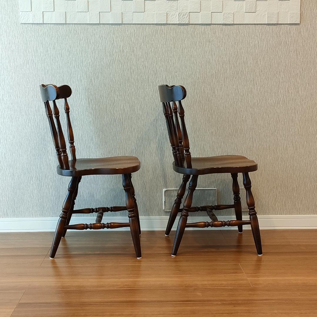 飛騨産業　キツツキ　ウィンザーチェア　2脚セット　②　S85