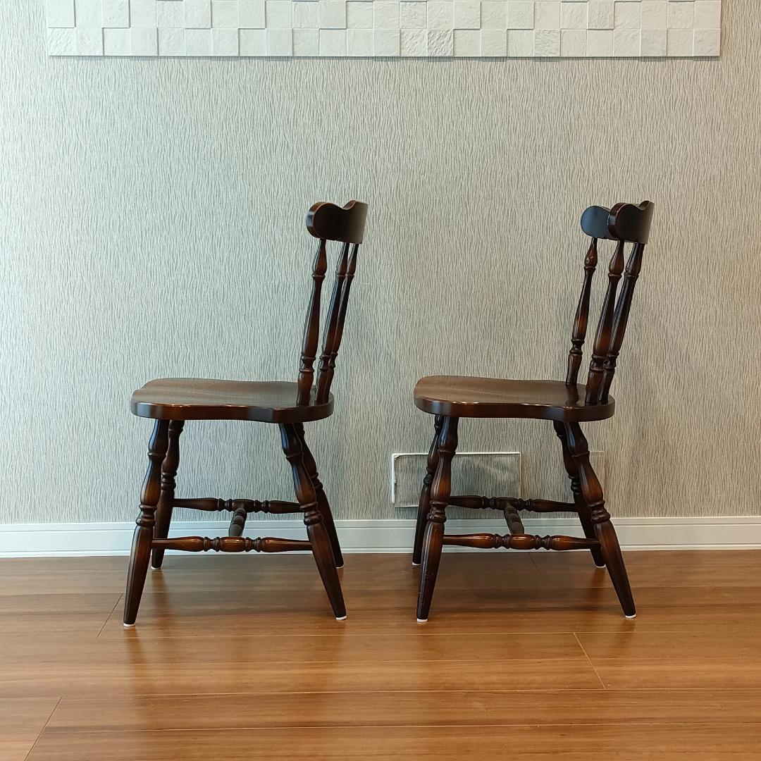 飛騨産業　キツツキ　ウィンザーチェア　2脚セット　②　S85