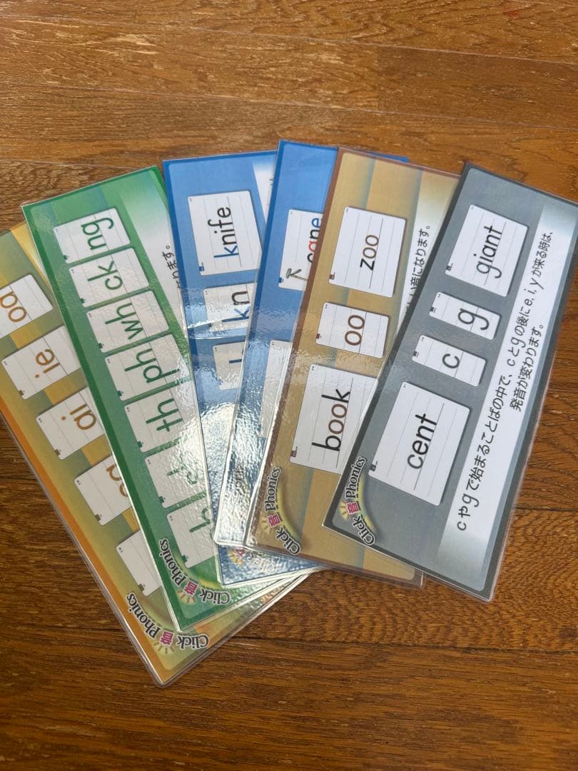 英会話教室の教材に！フォニックス英語教材〜テキスト・カード等（アプリコット社）