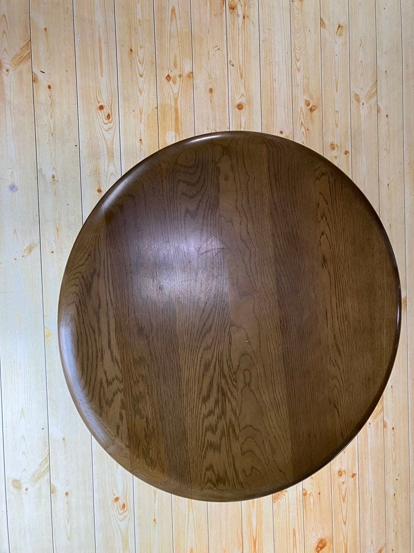 ☆値下げ！カリモク　丸テーブル　ローテーブル　木製　ヴィンテージ　デザインが素敵