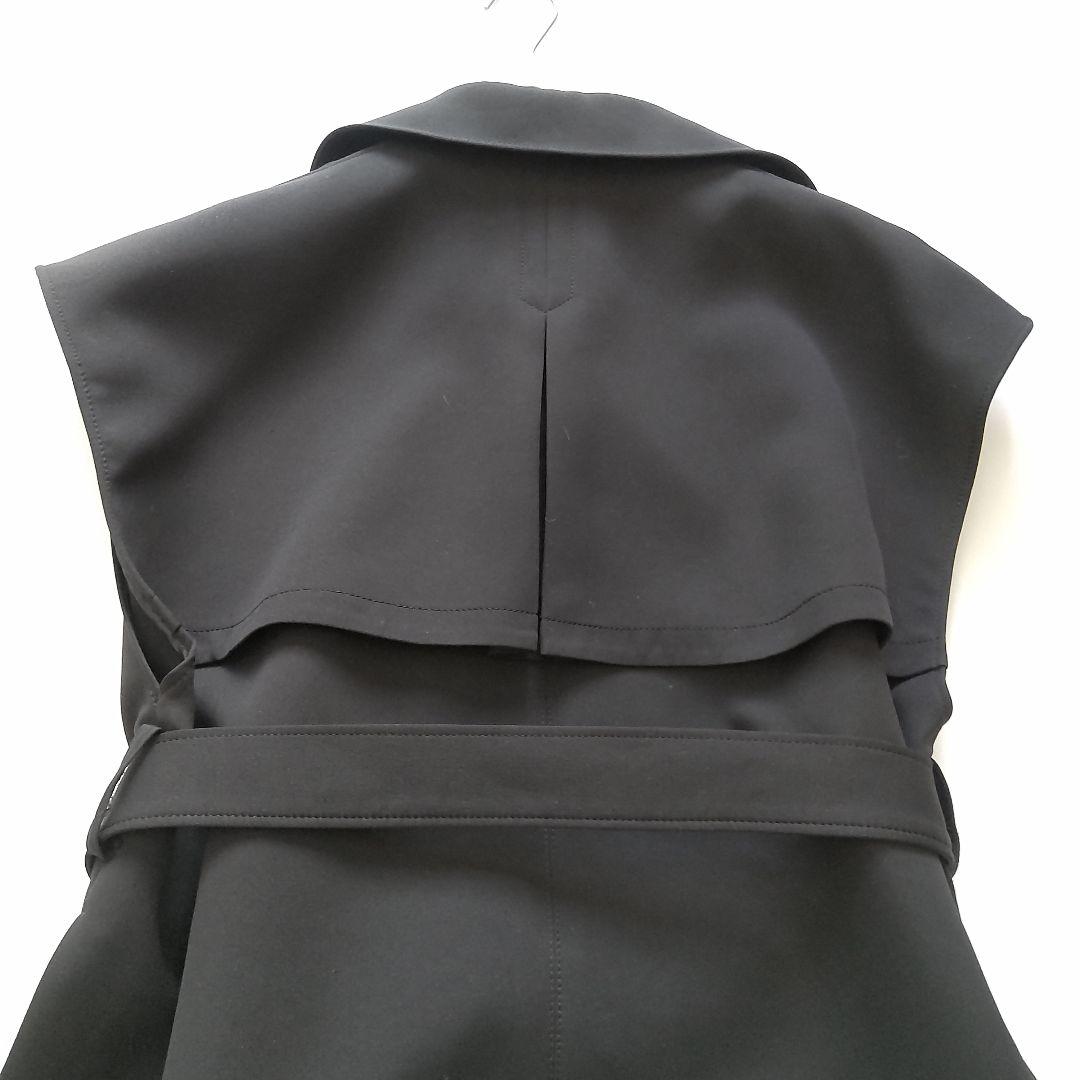 美品 23SS ルフィル マトラッセ トリプルクロスジレ ベルト付き ブラック