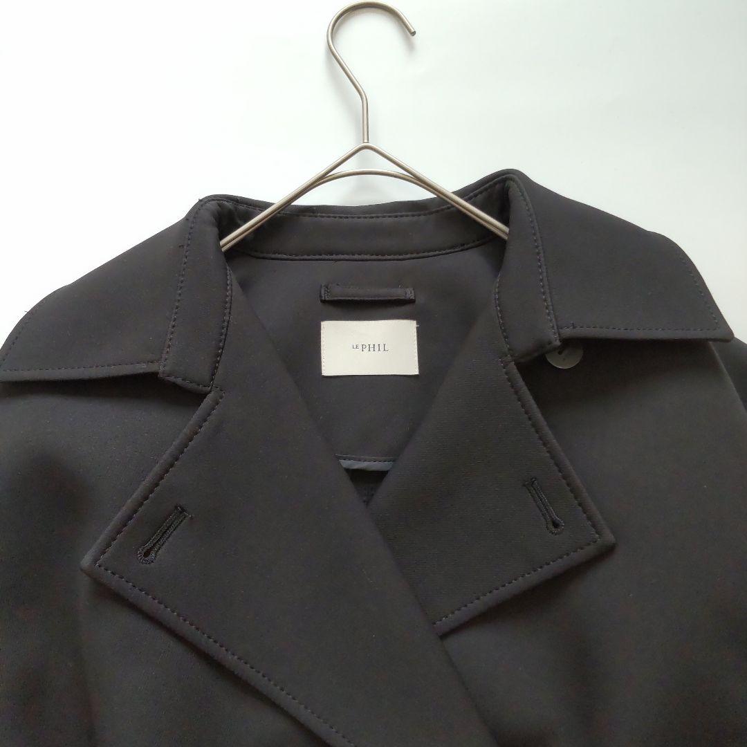 美品 23SS ルフィル マトラッセ トリプルクロスジレ ベルト付き ブラック