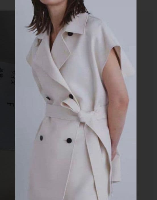 美品 23SS ルフィル マトラッセ トリプルクロスジレ ベルト付き ブラック