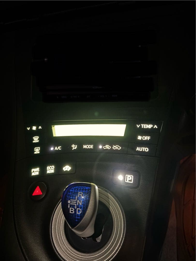 30プリウス 前期 エアコンパネル エアコンコントロールパネル LED打ち替え白