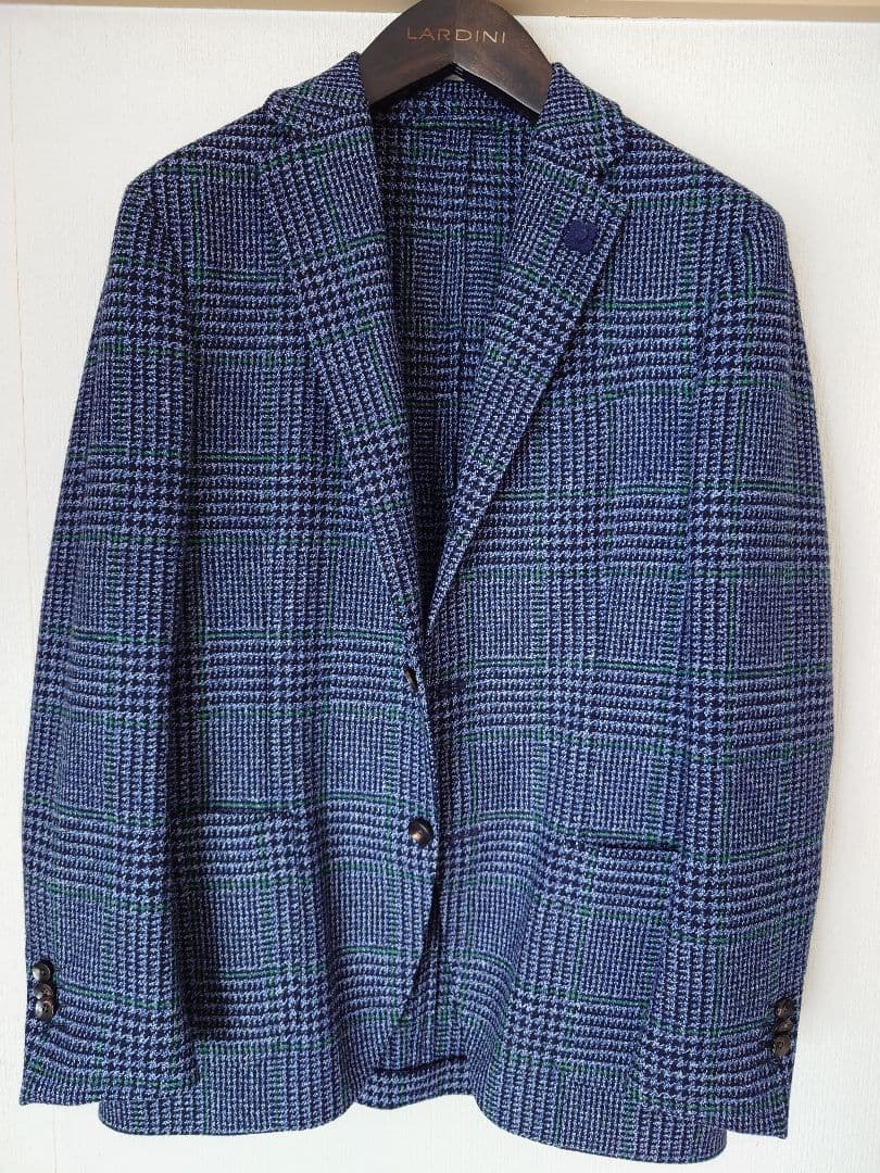 LARDINI グレンチェック easy ジャケット 44