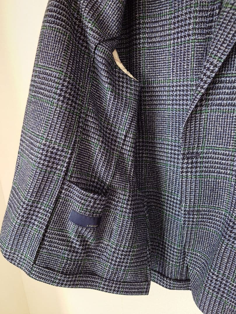 LARDINI グレンチェック easy ジャケット 44