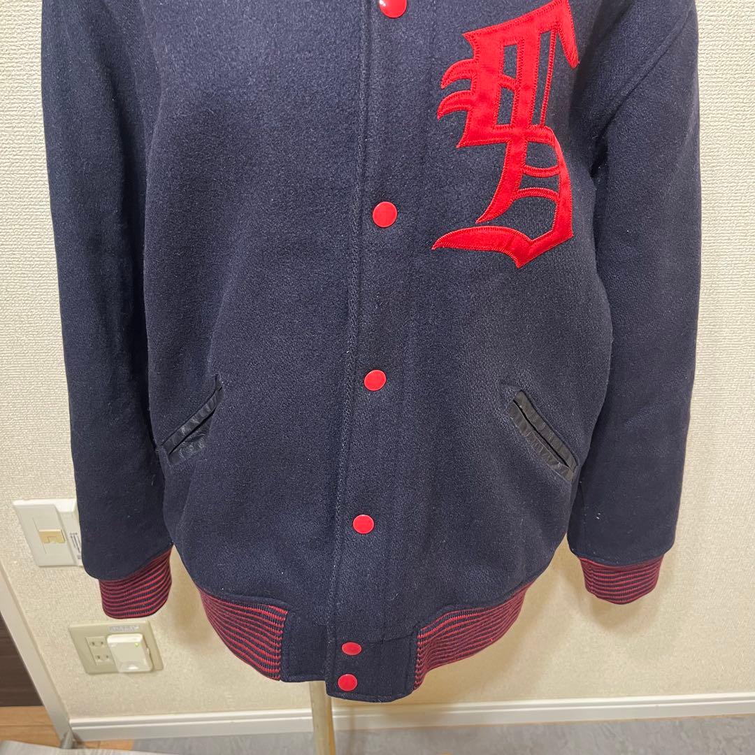 SUPREME ウール　スタジャン　Lサイズ ネイビー2010AW シュプリーム