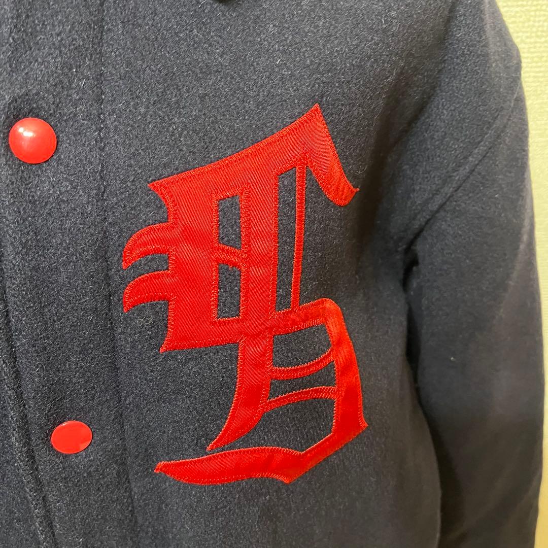 SUPREME ウール　スタジャン　Lサイズ ネイビー2010AW シュプリーム