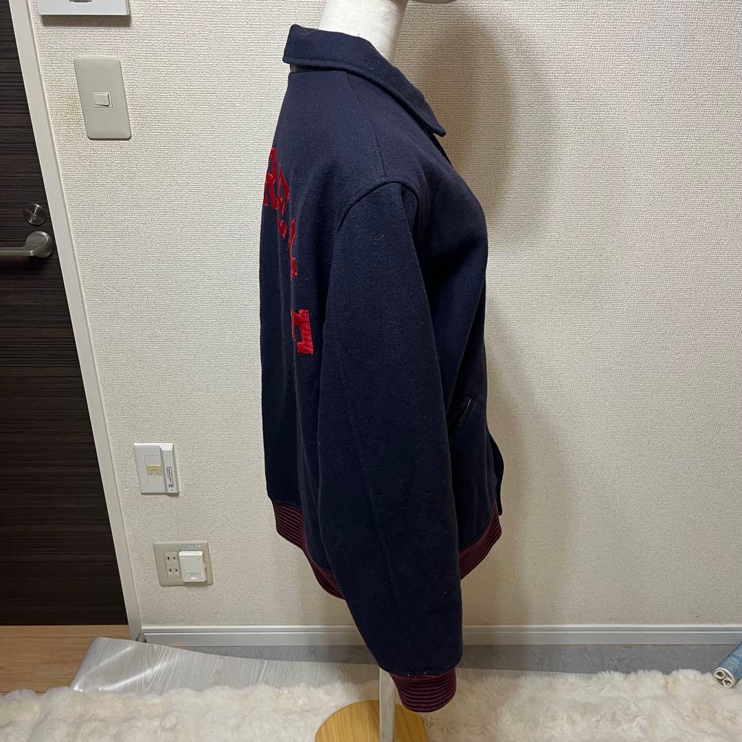 SUPREME ウール　スタジャン　Lサイズ ネイビー2010AW シュプリーム