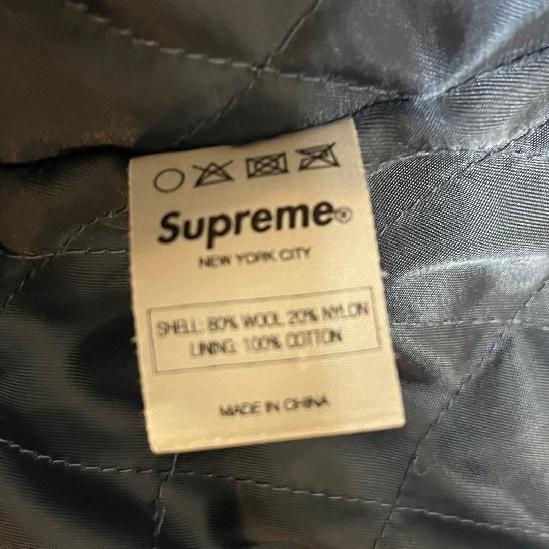 SUPREME ウール　スタジャン　Lサイズ ネイビー2010AW シュプリーム