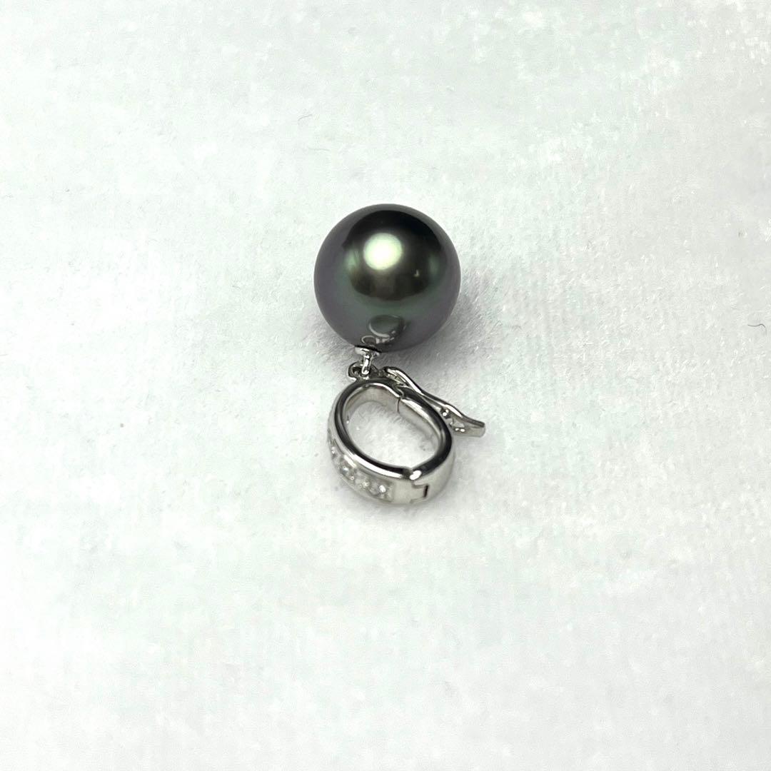 ミキモト 黒蝶真珠 パール ペンダントトップ 10mm K18