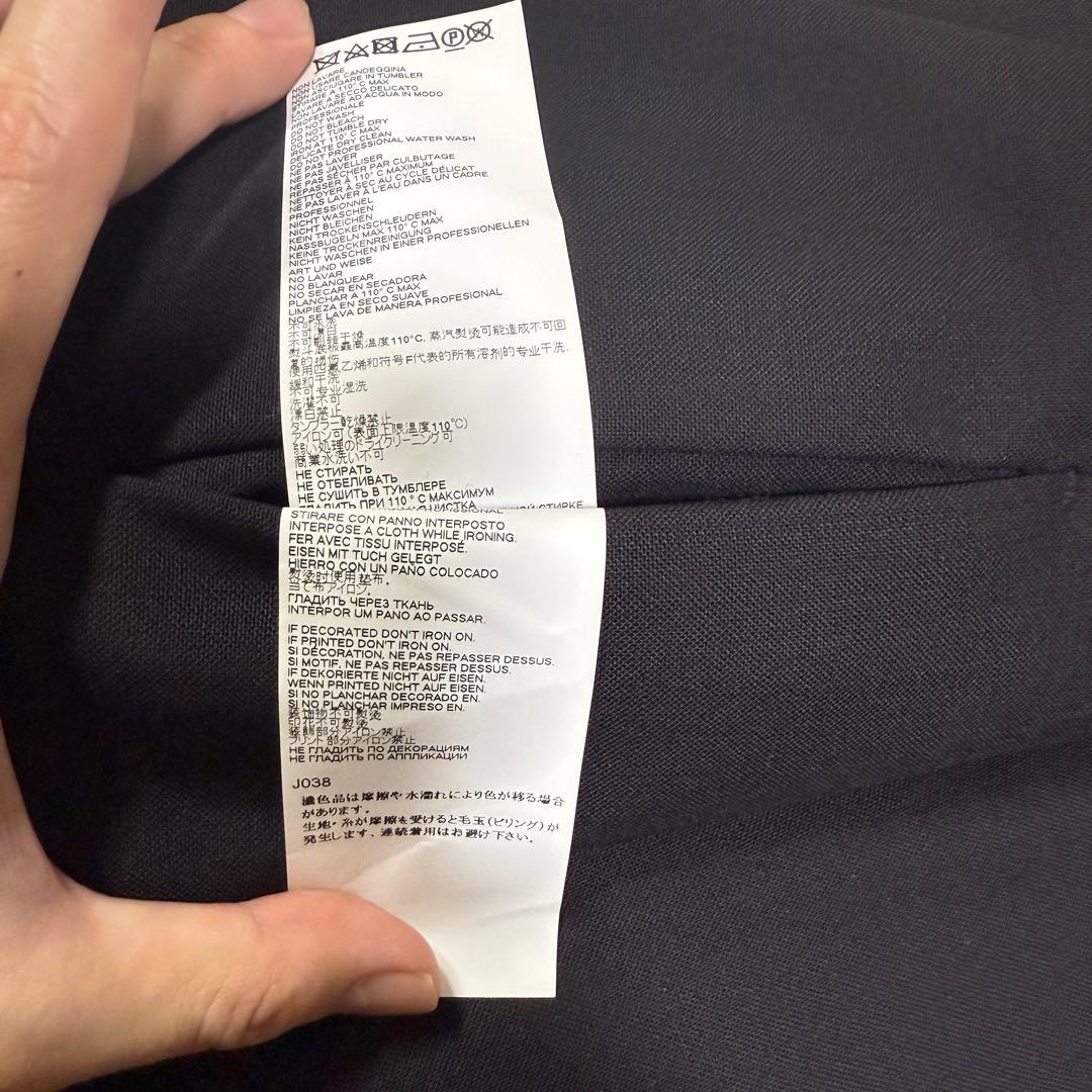 Maison Margiela ノーカラージャケット サイズ44 ブラック