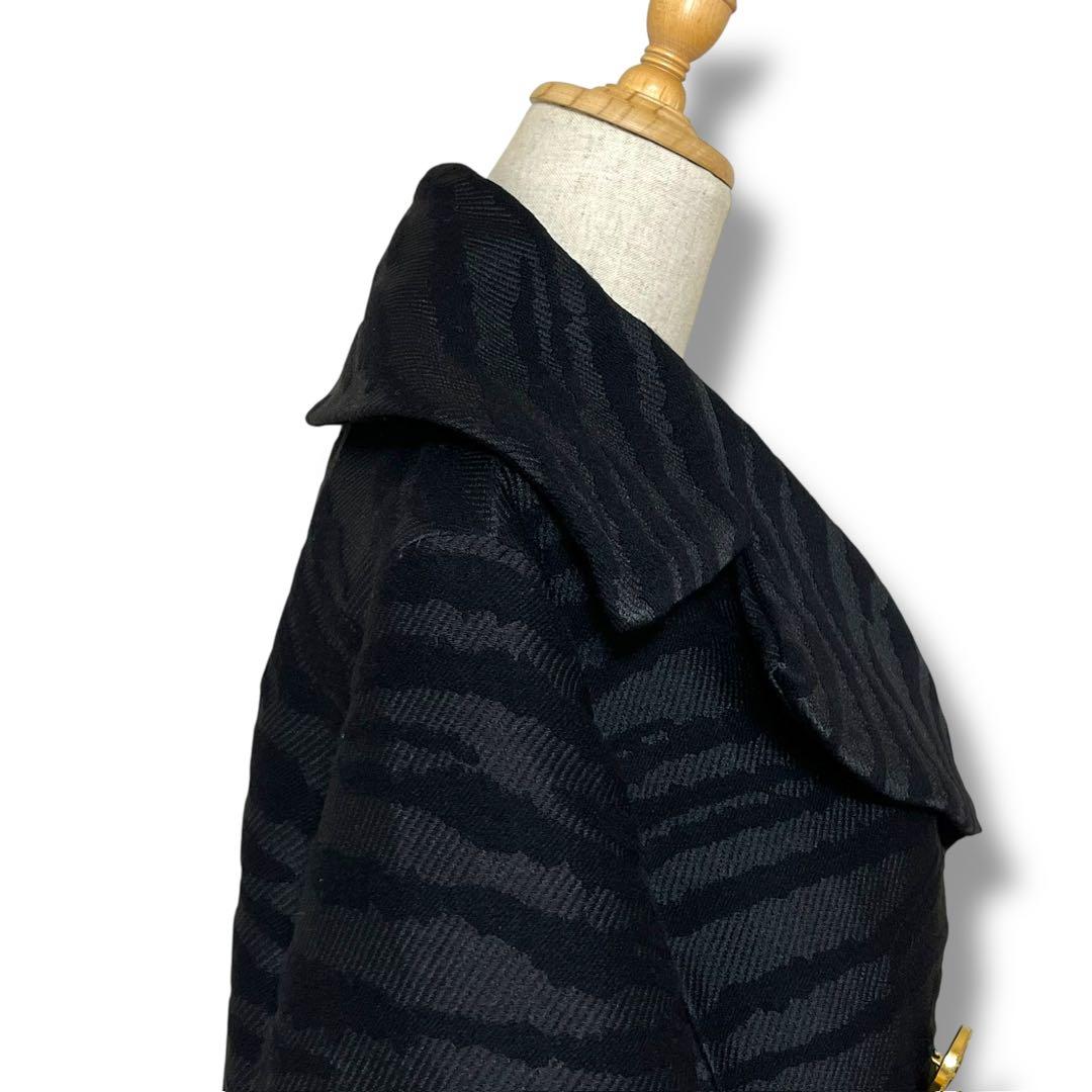 KENZO ×  コラボ ロングコート ブラック EUR32 金ボタン