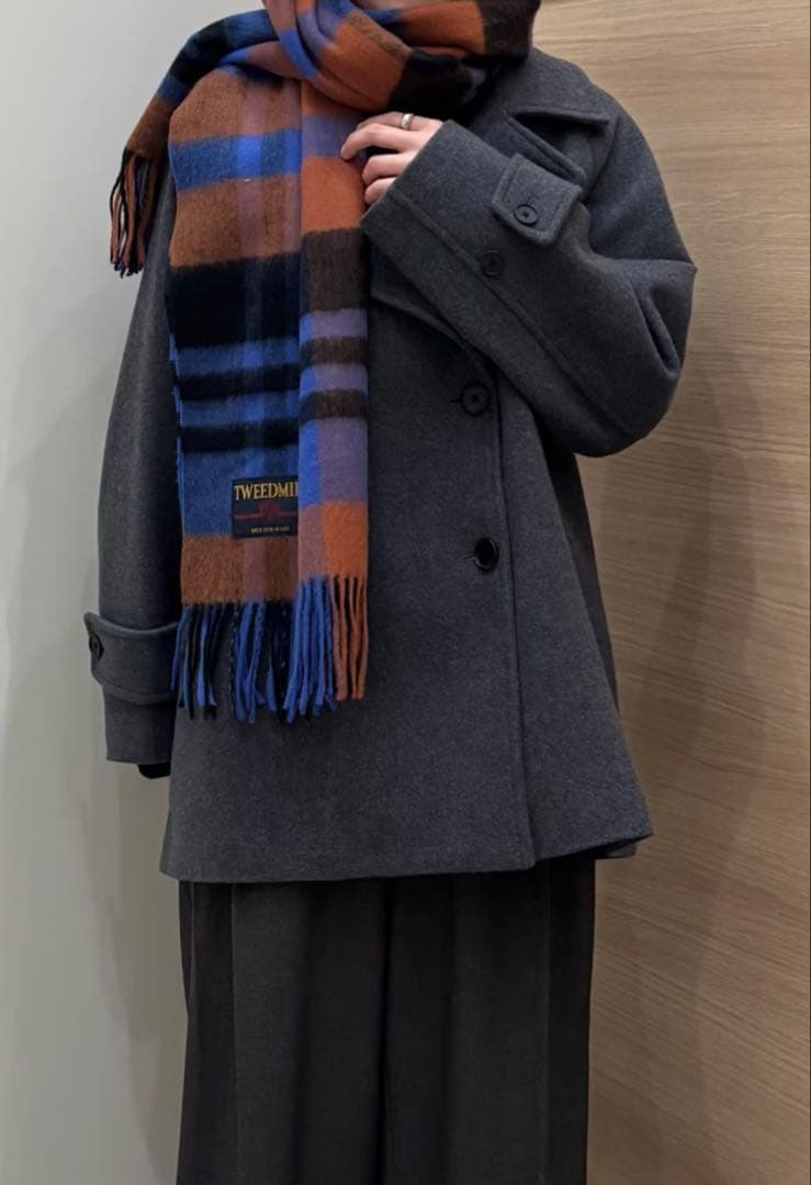 ツイードミル　　s check ブラウン系