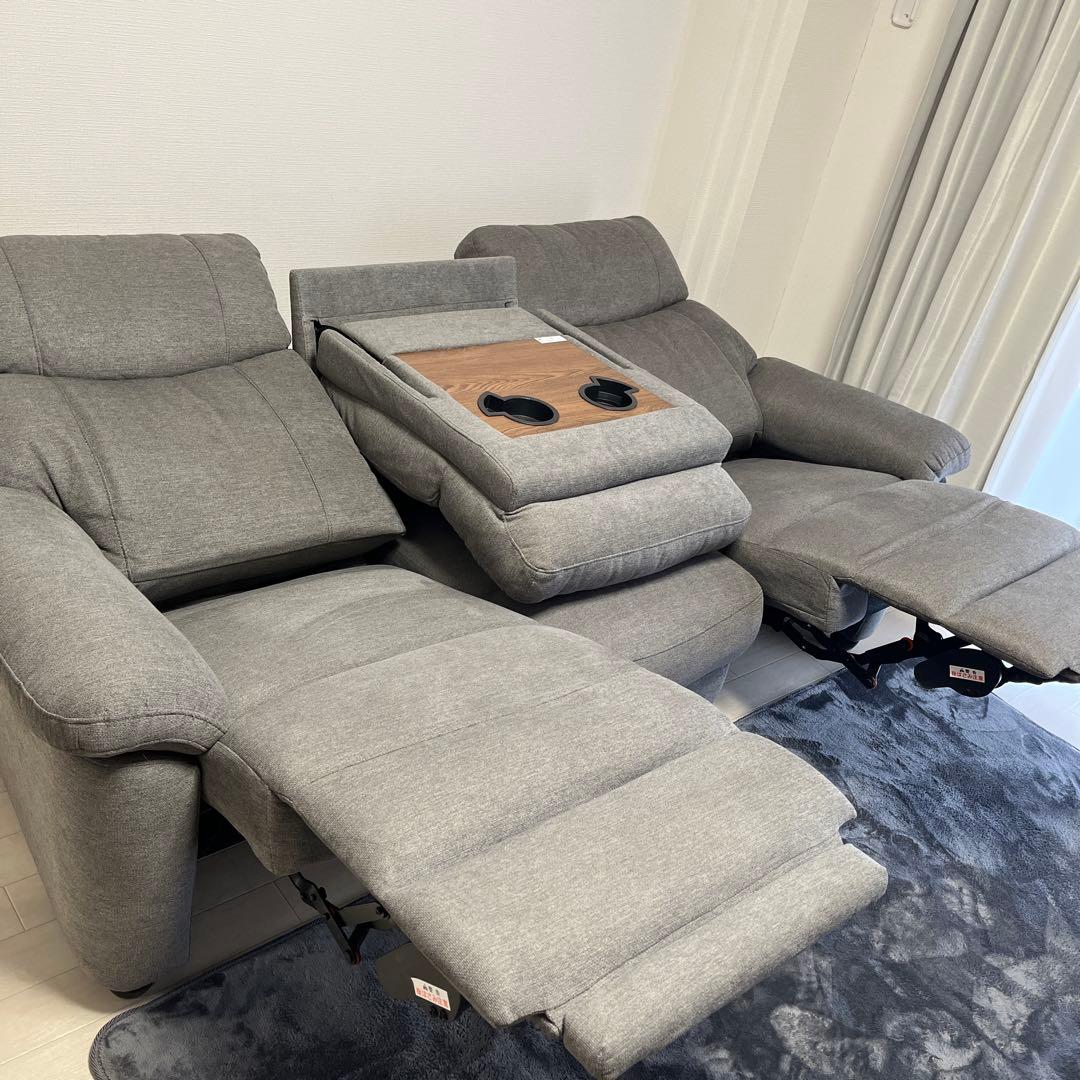 【早い者勝ち】ニトリ　電動リクライニングソファ　３人掛け　★匿名配送★ 送料込！