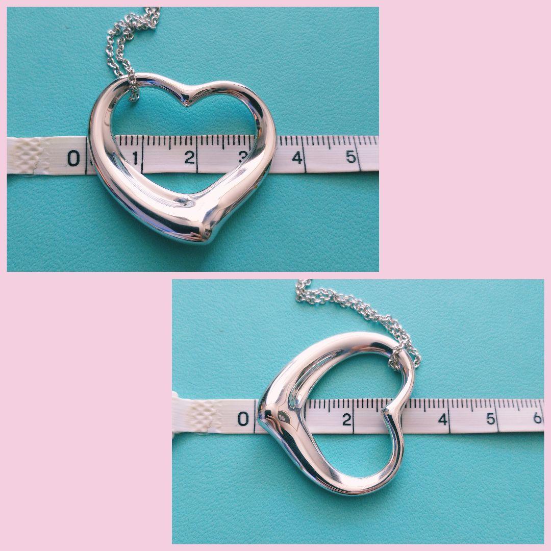 ティファニー　オープン　ハート　XL　ロングチェーン　シルバー　ネックレス