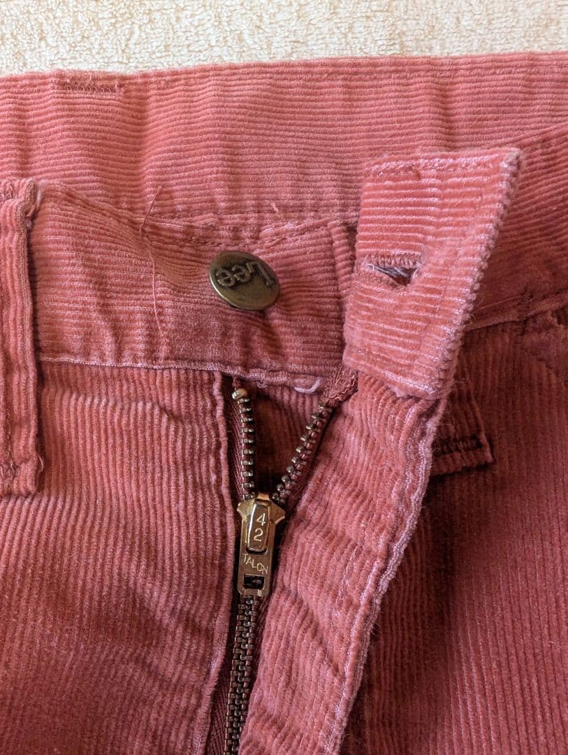 70s Lee　サーモンピンク　コーデュロイパンツ