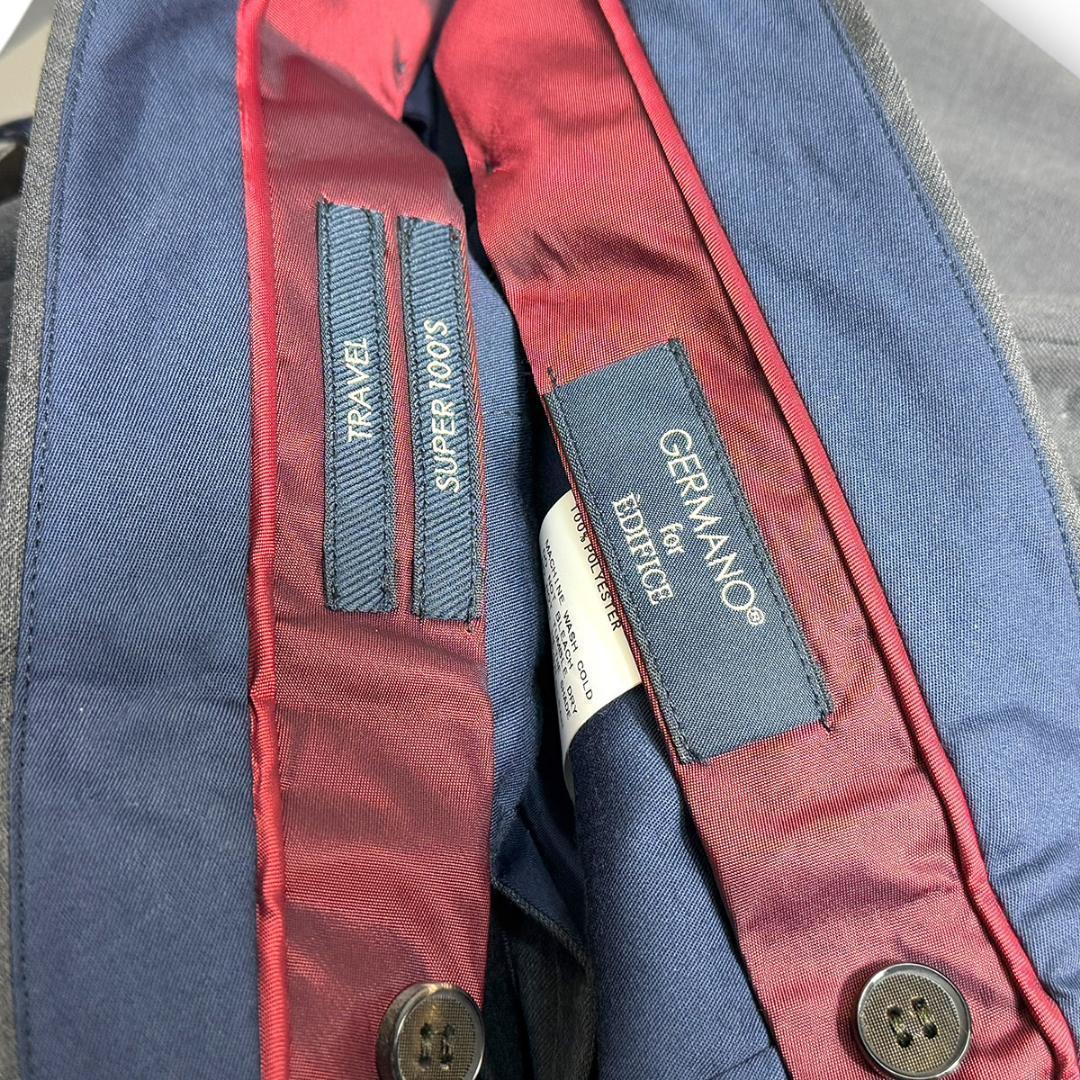 J7354 新品 ジェルマーノ エディフィス別注フランネルスラックス グレー44