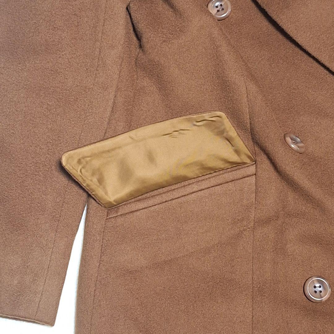 新品★カシミヤ100 ロングダブルチェスターコート肩幅43 着丈113