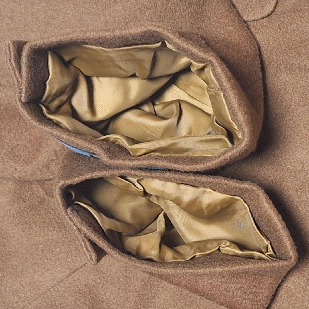 新品★カシミヤ100 ロングダブルチェスターコート肩幅43 着丈113