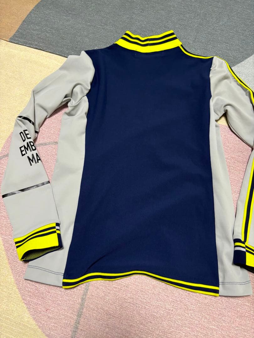 ディセンバーメイネイビー グレー 長袖 ハイネック ウェア