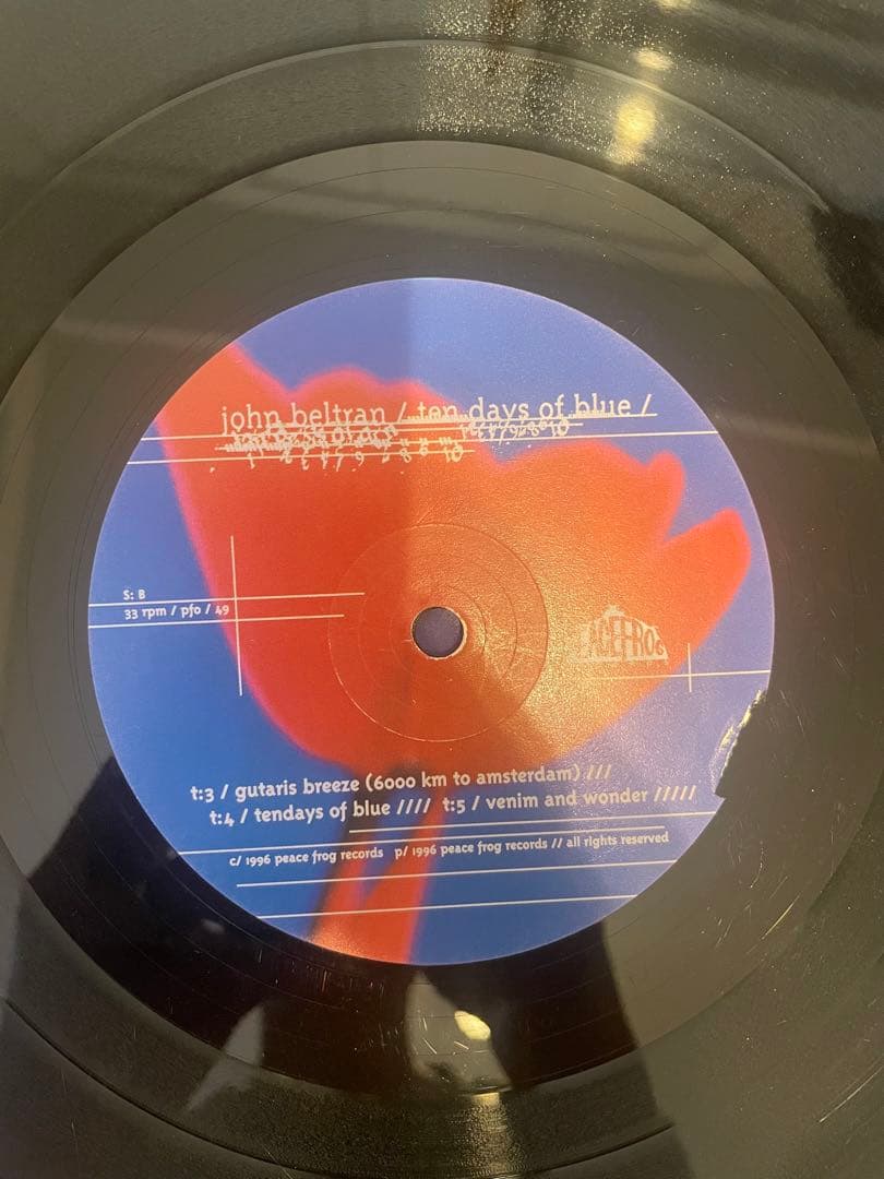 1996年LP×2 John beltran -ten days of blue