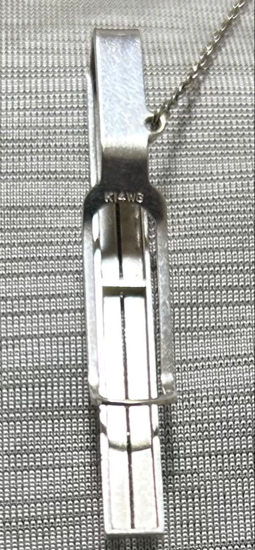 有田焼　K14 ネクタイピン　14金ホワイトゴールド