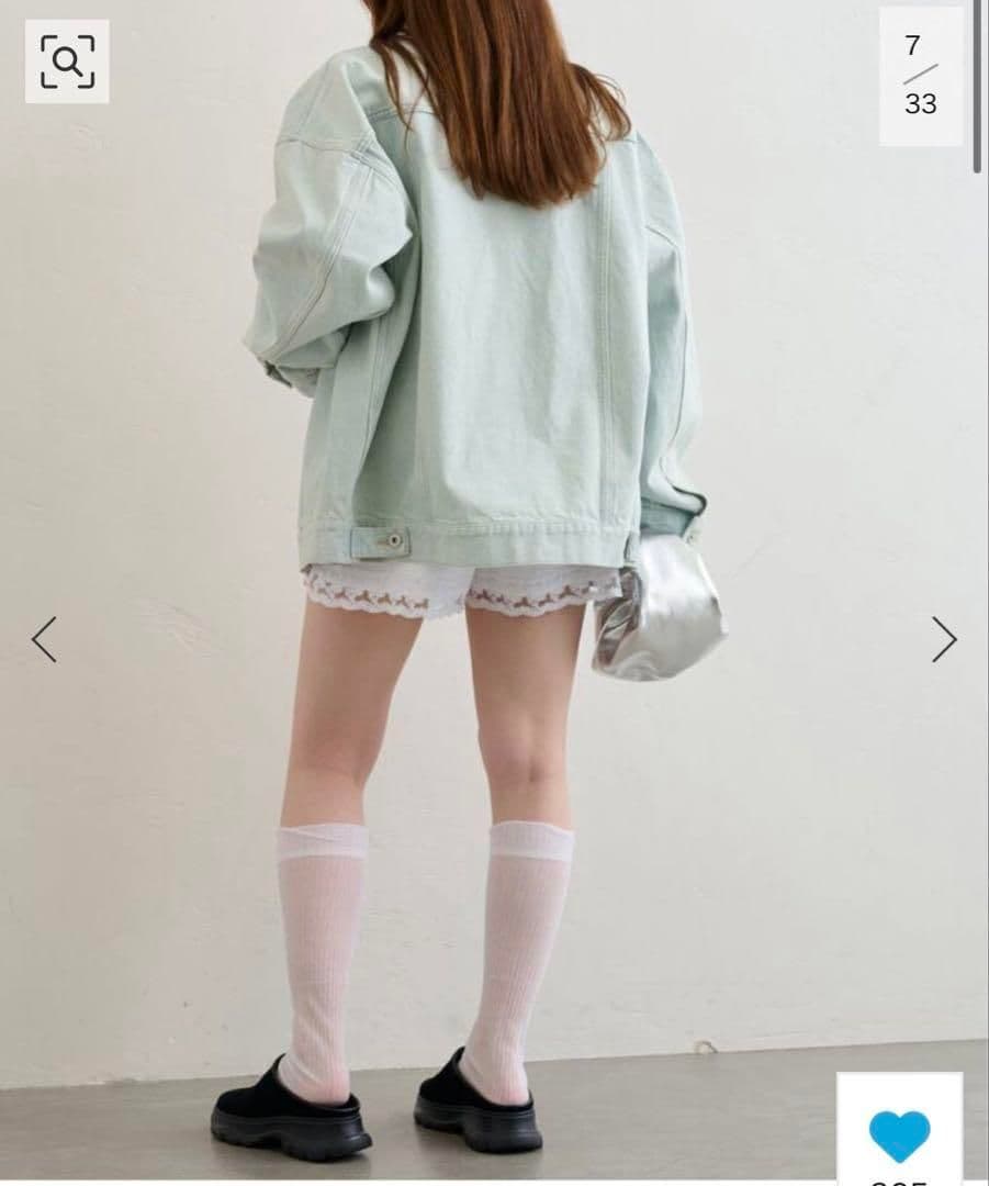 完売品 U by SPICK&SPAN サイドレースショートパンツ