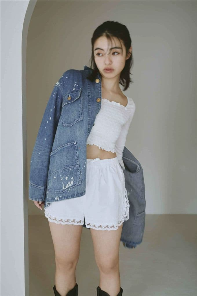 完売品 U by SPICK&SPAN サイドレースショートパンツ