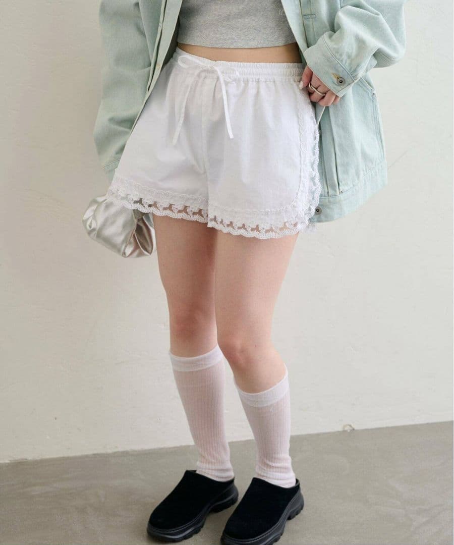 完売品 U by SPICK&SPAN サイドレースショートパンツ