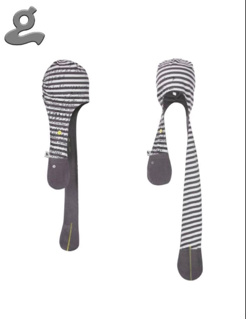 水原希子着用 xg ここな着用Grape y2kマフラー　ビーニー ボーダー