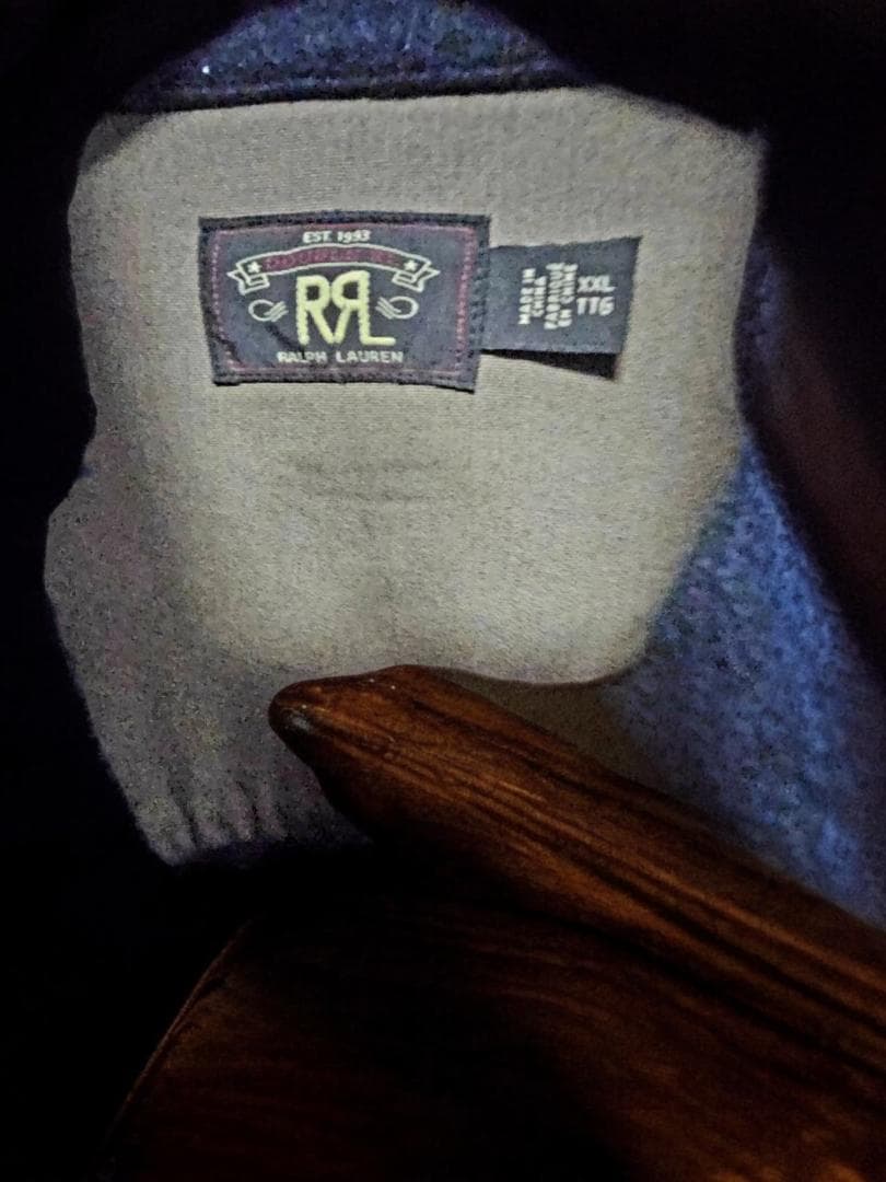 pukeDOUBLE RL海軍メルトンハーフコートDARK/NAVY