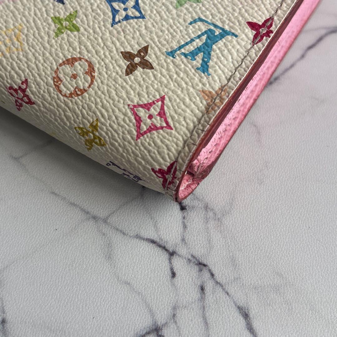 ルイヴィトン　モノグラム　マルチカラー　ポルトフォイユ サラ　財布　M93744