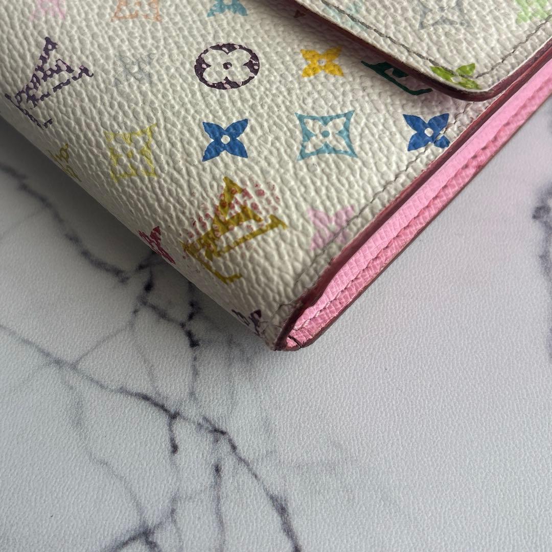 ルイヴィトン　モノグラム　マルチカラー　ポルトフォイユ サラ　財布　M93744