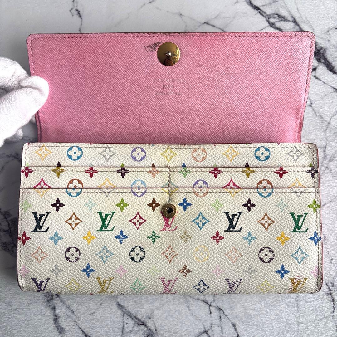 ルイヴィトン　モノグラム　マルチカラー　ポルトフォイユ サラ　財布　M93744