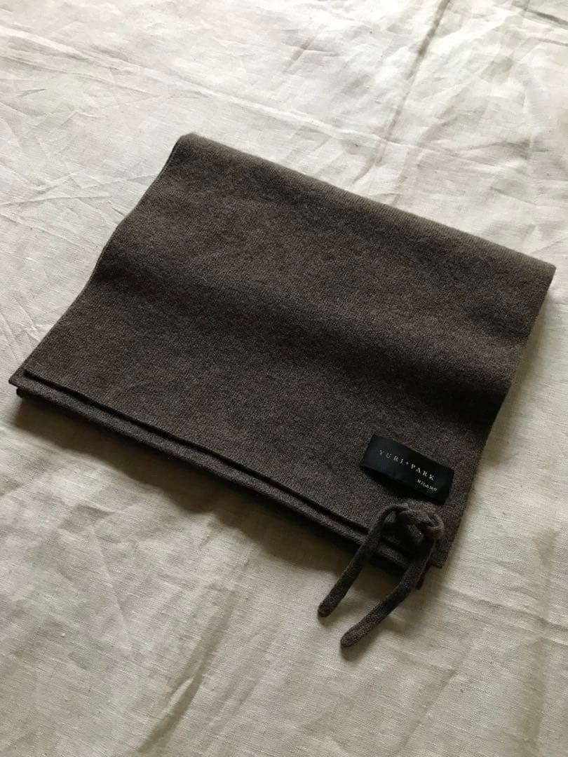 YURI PARK ユリパーク カシミヤ100% ニット マフラー