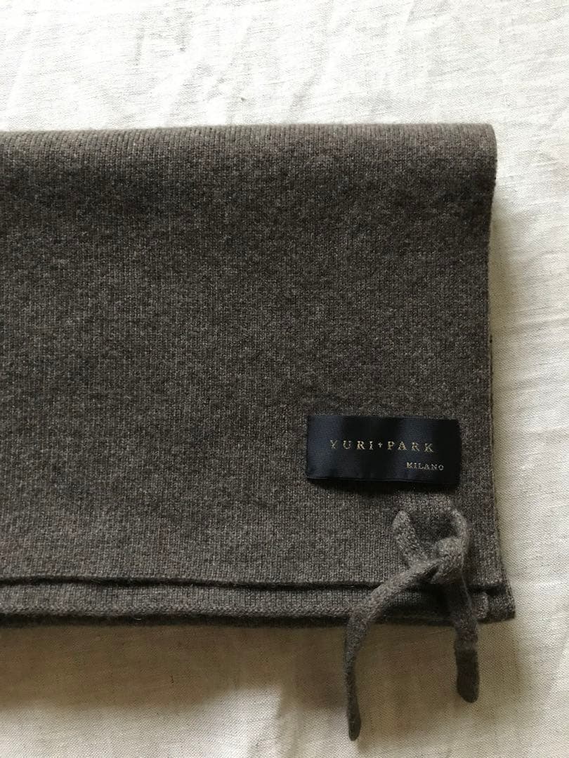 YURI PARK ユリパーク カシミヤ100% ニット マフラー