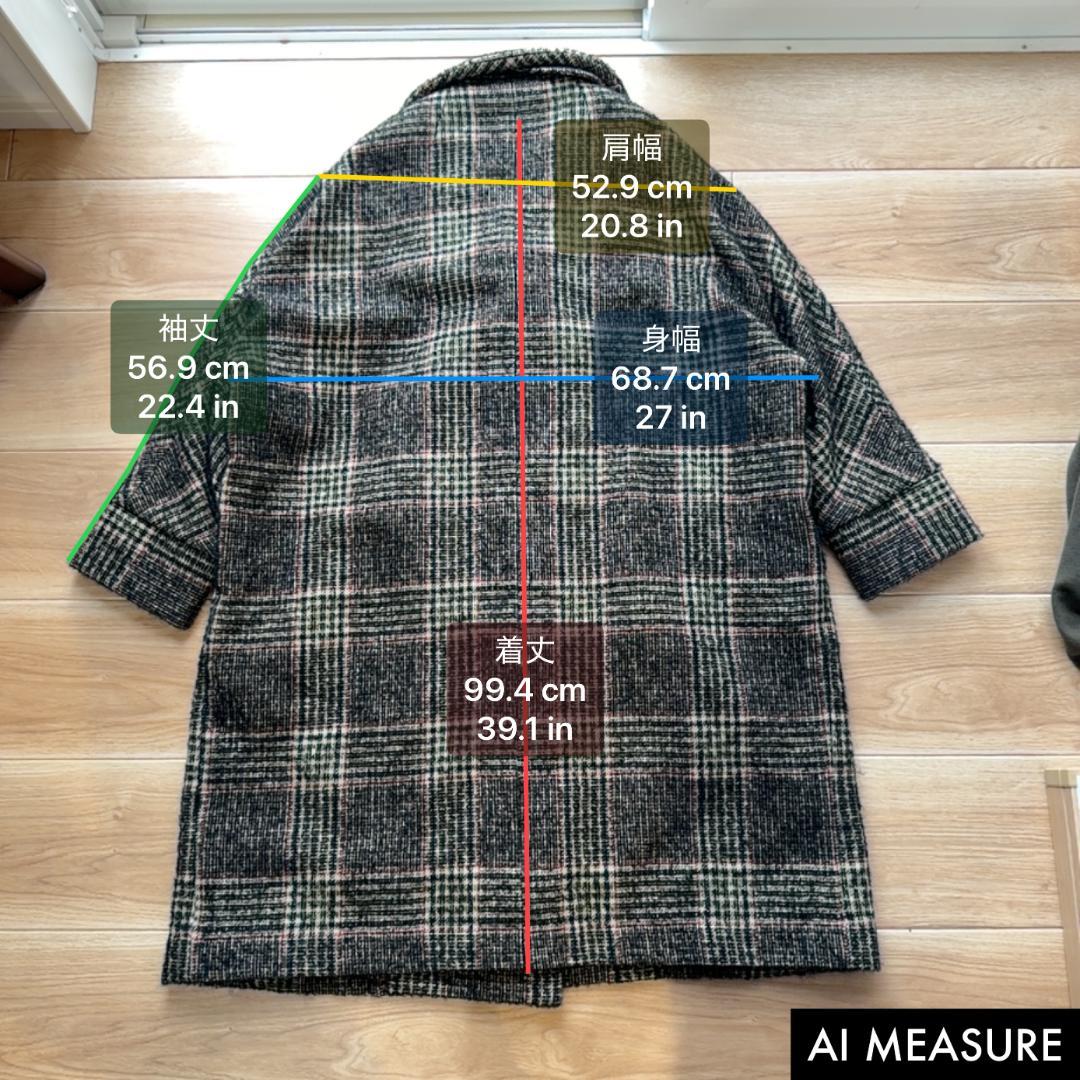 希少✨ティッカ　テントコート　アルパカ　モヘヤ　ロングコート　ダブル