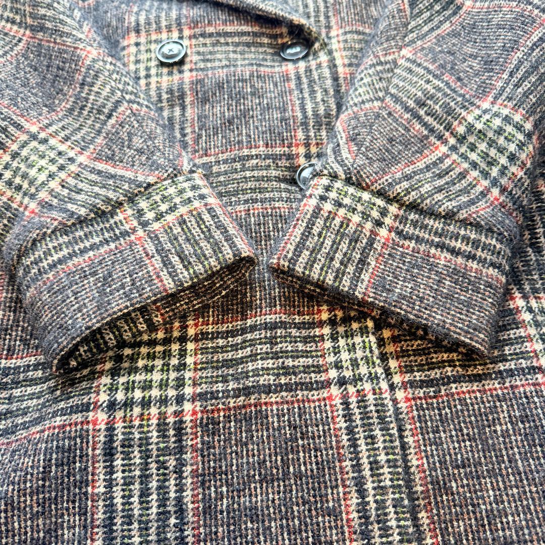 希少✨ティッカ　テントコート　アルパカ　モヘヤ　ロングコート　ダブル