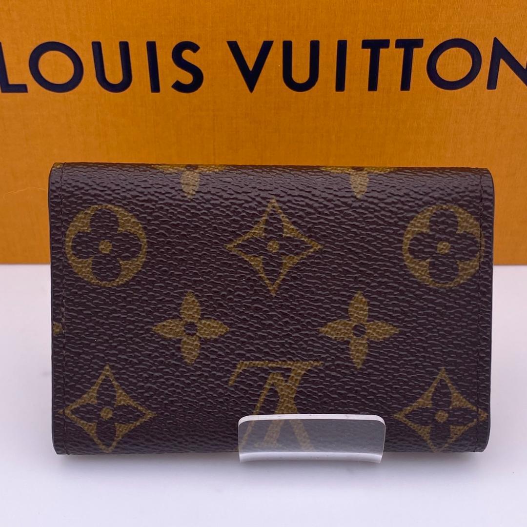 美品　ルイヴィトン　モノグラム　ミュルティクレ6　キーケース6連　茶