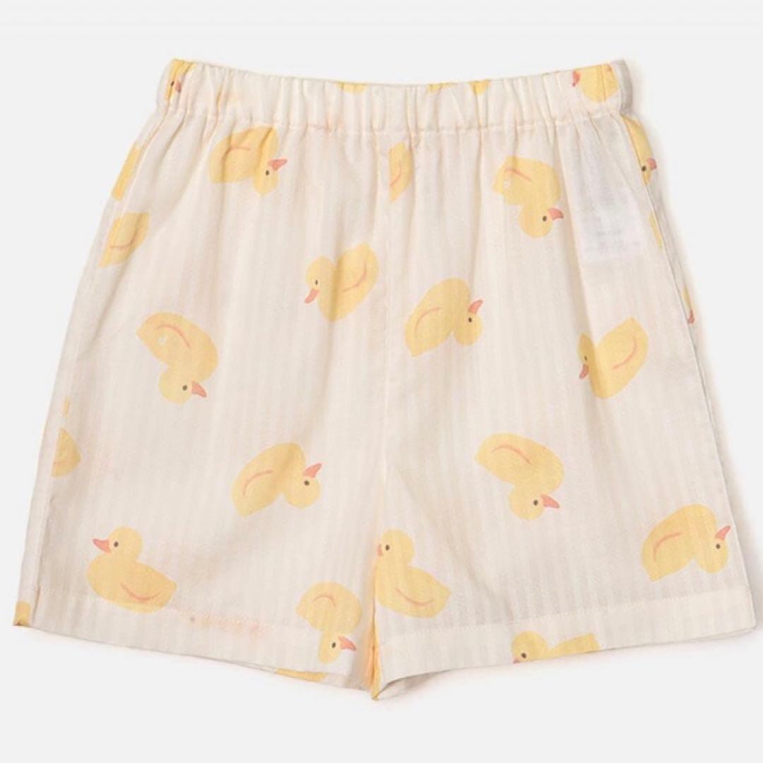 【ジェラート ピケ】【KIDS】アヒル柄　甚平セット　110〜130