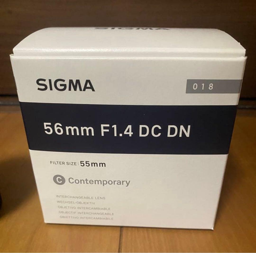 美品 SIGMA 56mm F1.4 DC DN レンズ SONY Eマウント